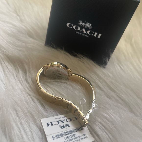 Coach Delancey Gold Tone Stainless St. Swarovski Crystal Women's Watch - Picture 4 of 5